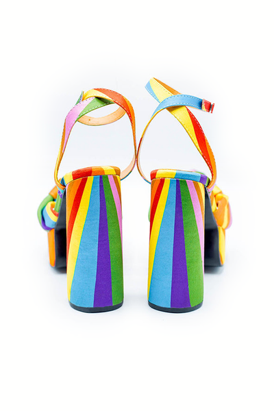 Rainbow Platforms Sandals - Shantall Lacayo