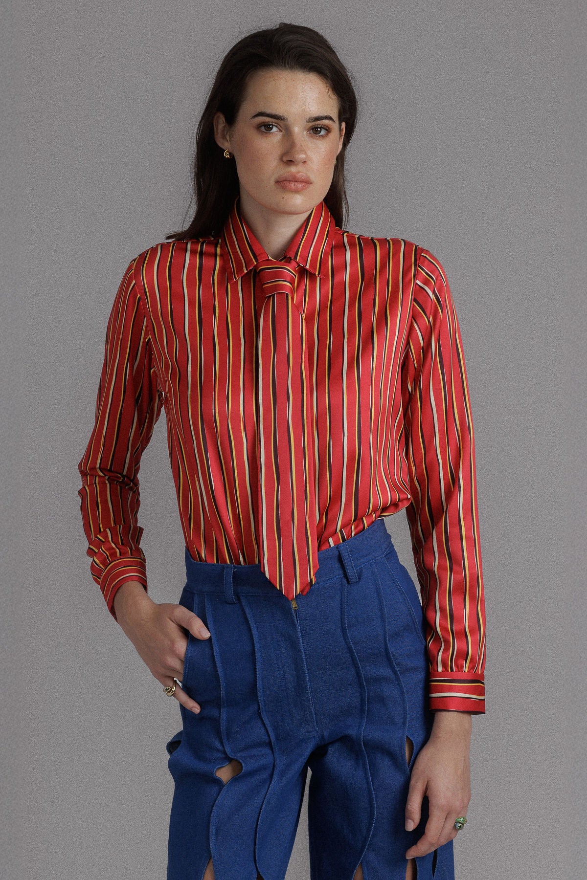 RED LIFELINE PRINTED SHIRT