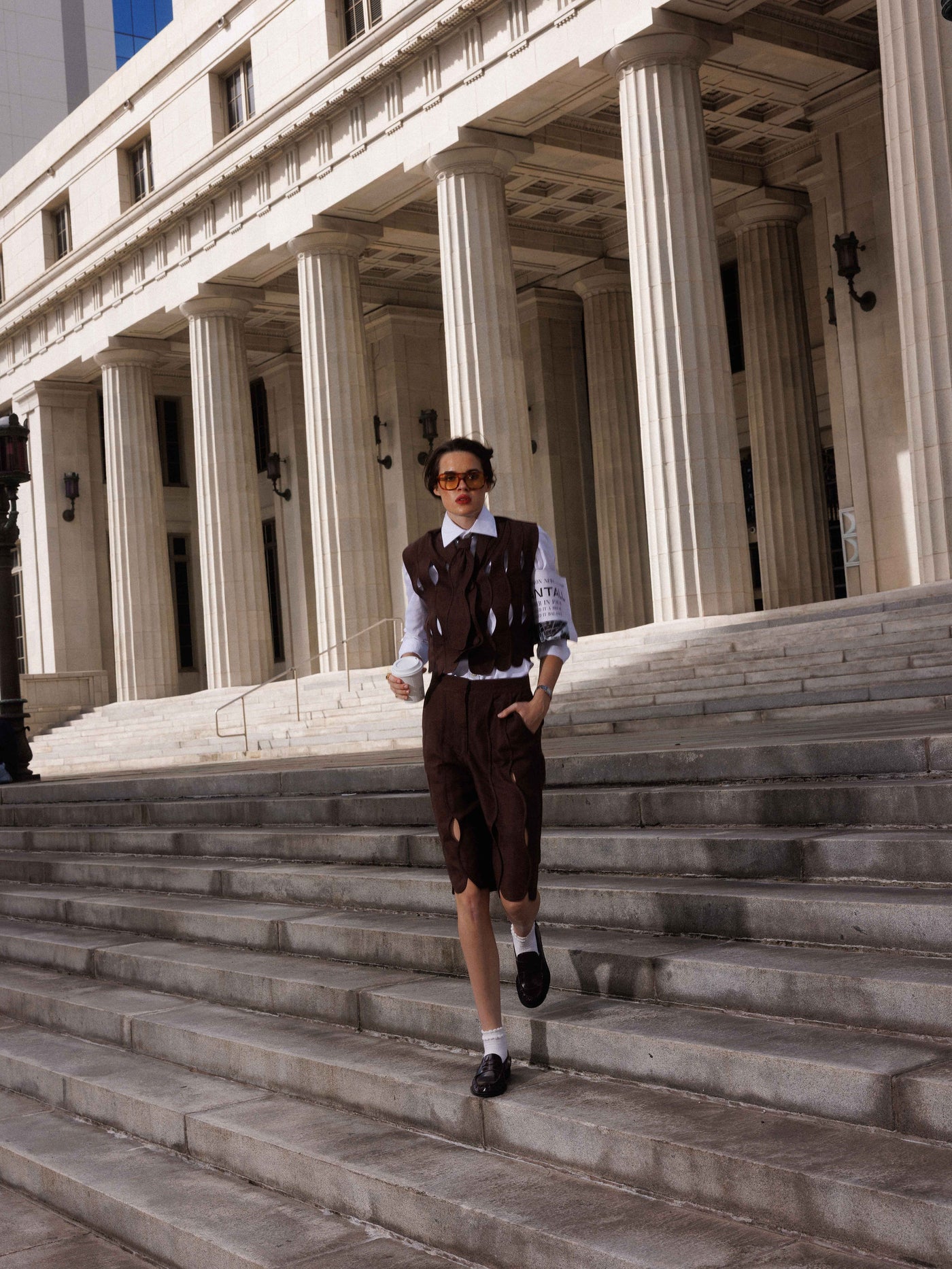 CHOCOLATE IRREGULAR TIE