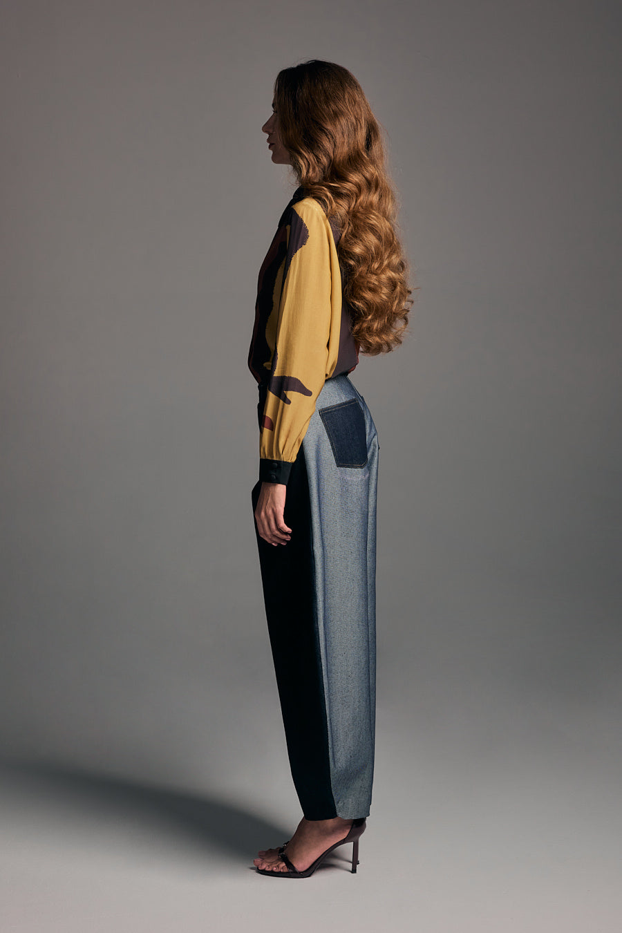 Bicolor balloon Denim Pants – Shantall Lacayo