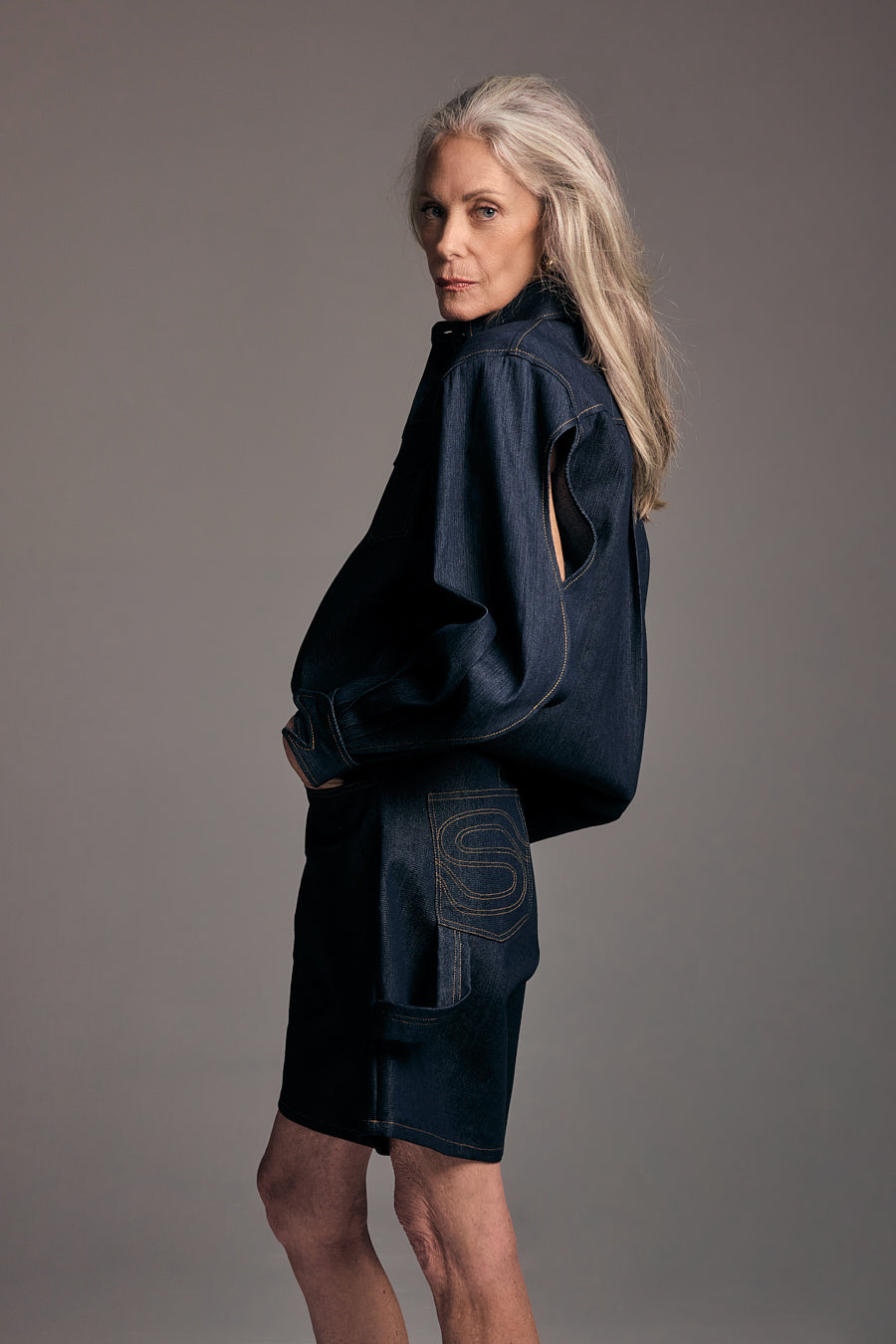 Oversized Denim Shirt - Shantall Lacayo