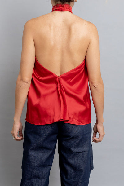 RED HALTER TOP - Shantall Lacayo