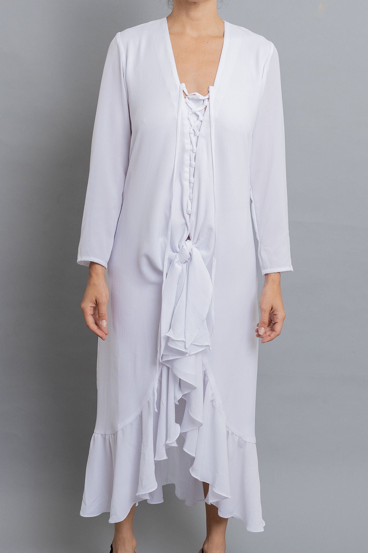 White Knot midi dress - Shantall Lacayo