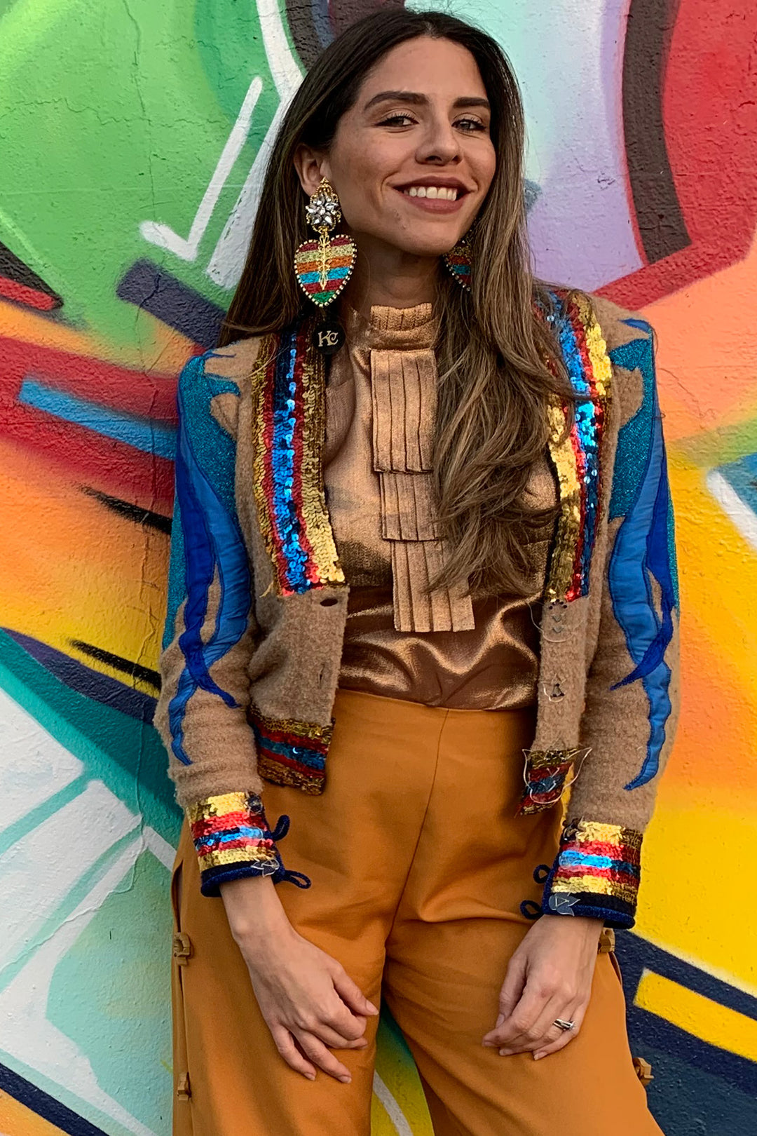 Custom sequin jacket hot sale